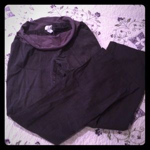 Motherhood maternity size L charcoal work pants